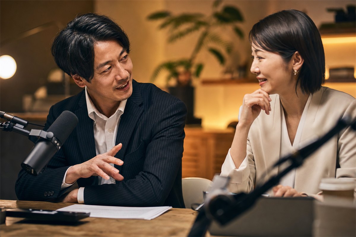 信頼感が伝わる自然な対話の様子